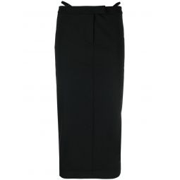 Fitted Long Skirt In Stretch Tailoring