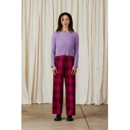 Merino Ribbed Sweater - Lilac