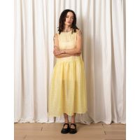 Drop Waist Tank Dress - Yellow