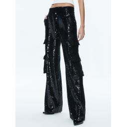 HAYES SEQUIN CARGO PANT