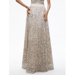 CATRINA SEQUIN EMBELLISHED GOWN SKIRT