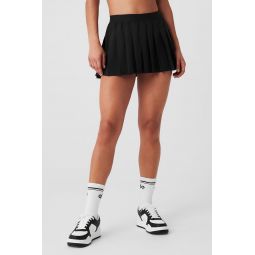 Varsity Tennis Skirt - Black