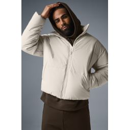 Stretch Woven Street Puffer - Bone