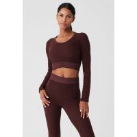 Seamless Luxe Terry Cuddle Coverup - Cherry Cola