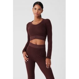 Seamless Luxe Terry Cuddle Coverup - Cherry Cola