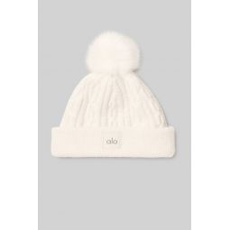 Cable Knit Beanie - Ivory