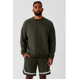 Renown Heavy Weight Crew Neck Pullover - Stealth Green