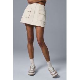Night Out Cargo Skirt - Ivory