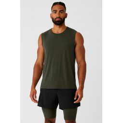 The Triumph Muscle Tank - Stealth Green