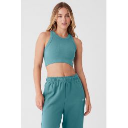 Seamless Delight High Neck Bra - Teal Agate