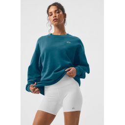 Accolade Crew Neck Pullover - Oceanic Teal