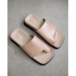 Toe Ring Flop shoes - Stone Beige