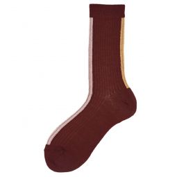 Burgundy Altea Short Socks