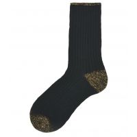 Black Gold Donna Short Socks - Black/Gold