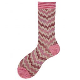Iole Short Socks - Pink/Cream