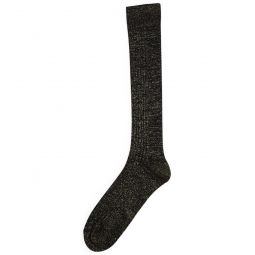 Black Gold Donna Long Socks - Black/Gold