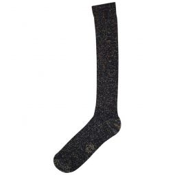 Black Zoe Long Socks - Black