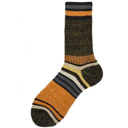 Orange Black Chapo Short Socks - Orange Black
