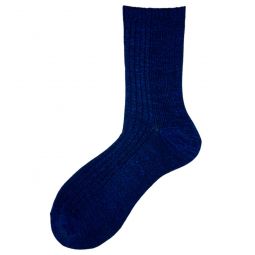 Royal Blue Donna Short Socks - Royal Blue