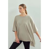 A Mente Garment Dye Loose Shape Cotton-jersey T-shirt - Taupe Grey