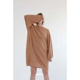A Mente Garment Dye Cotton-terry Sweatshirt Dress - Hazel