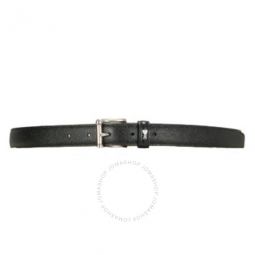 De Coeur Mens Wool Tricotine Black 25 mm Belt, Brand Size 105cm