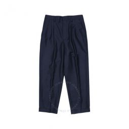 Mens Bleu Nuit Carrot Fit Trousers, Brand Size 38