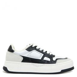 Mens White / Black Low Top Arcade Sneakers, Brand Size 40 (US Size 7)