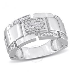 1/4 CT TW Diamond Mens Ring In Sterling Silver
