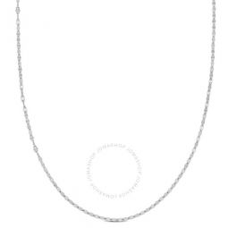 Bead Station Chain Necklace In Platinum, 16 In