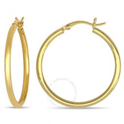 30mm Hoop Earrings In 10K Yellow Gold