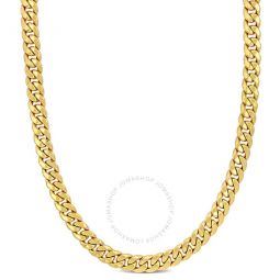 6.6mm Curb Chain Necklace In 10K Yellow Gold, 20 In