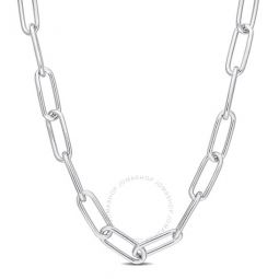 6mm Paperclip Chain Necklace In Sterling Silver, 16 In