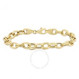Oval Link Bracelet In 14K Yellow Gold