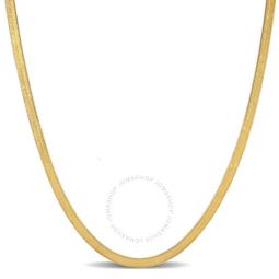 3.5mm Flex Herringbone Chain Necklace In 10K Yellow Gold, 16 In
