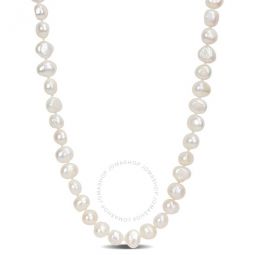 9-10mm Freshwater Cultured Pearl Graduated Endless Pearl Strand Necklace