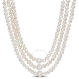 5-6mm & 8-8.5mm Freshwater Cultured Pearl Endless Necklace, 100 In