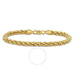 5mm Infinity Rope Chain Bracelet In 14K Yellow Gold, 7.5 In