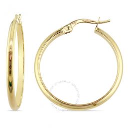 25mm Polished Hoop Earrings in 10k Yellow Gold