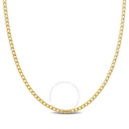 2.3mm Curb Link Chain Necklace in 10k Yellow Gold - 24 in