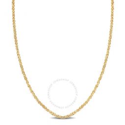 1.3mm Sparkling Singapore Chain Necklace in 10k Yellow Gold - 18 in
