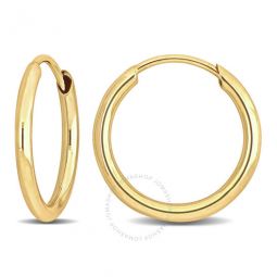 13mm Hoop Earrings in 14k Yellow Gold