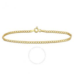 2.3mm Curb Link Bracelet in 10k Yellow Gold - 7.5 in