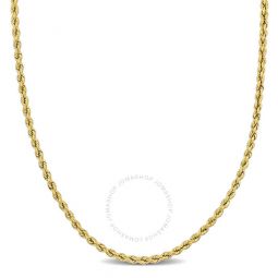 2.25mm Super Ultra Light Rope Chain Necklace in 14k Yellow Gold - 18 in