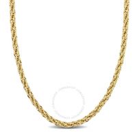 4mm Infinity Rope Chain Necklace in 14k Yellow Gold - 22 in