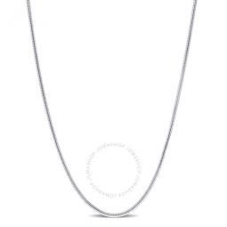1.2mm Snake Chain Necklace In Sterling Silver, 16 In