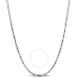 2mm Herringbone Chain Necklace In Sterling Silver, 16 In