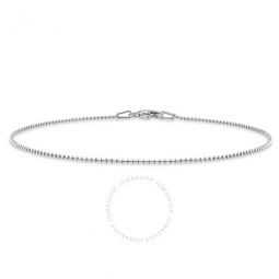 1mm Ball Chain Bracelet In Sterling Silver, 9 In