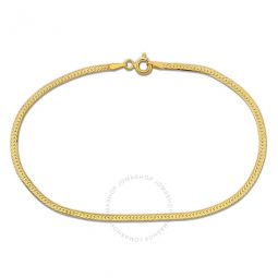 3.5mm Flex Herringbone Chain Bracelet In 10K Yellow Gold, 9 In