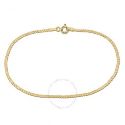 1.55mm Serpentine Chain Bracelet In 10K Yellow Gold, 7.5 In